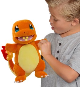 Pluș interactiv Pokémon Charmander, 30 cm