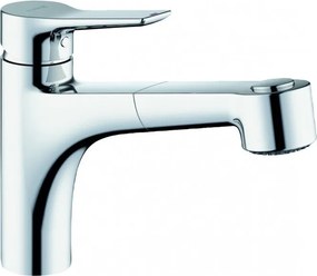 Baterie bucatarie cu dus extractibil Kludi Mix crom monocomanda maner plin