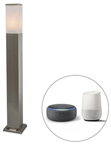 Lampă de exterior inteligentă 80 cm din oțel cu WiFi P45 - Malios