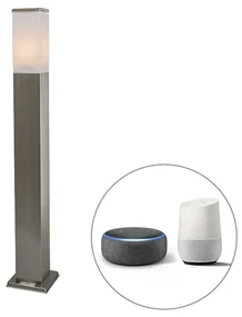 Lampă de exterior inteligentă 80 cm din oțel cu WiFi P45 - Malios
