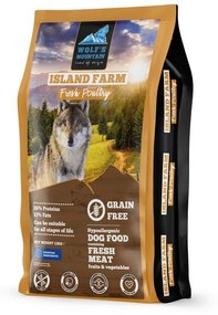 Wolf’s Mountain Island Farm - Carne de Pasare &amp; Curcan si Fructe &amp; Legume - 2kg - Hrana completa super-premium, hipoalergenica