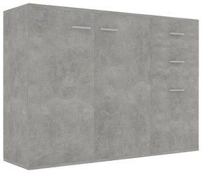 800697 vidaXL Servantă, gri beton, 105 x 30 x 75 cm, PAL