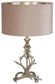 Veioza/Lampa de masa design lux elegant Belle argintiu/roz