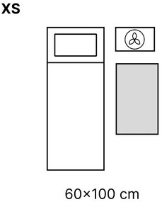 Covor gri lavabil 80x50 cm - Vitaus