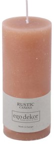 Lumânare Rustic candles by Ego dekor Rust, durată ardere 58 h, roz pudrat