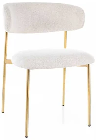 Scaun de bucătărie Sally III, crem / auriu