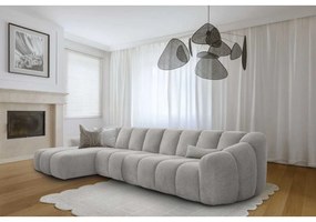 Colțar gri deschis (cu colț pe partea stângă/cu șezlong) Shell – Miuform