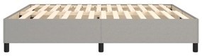 Cadru de pat box spring, gri deschis, 160x200 cm, textil Gri deschis, 35 cm, 160 x 200 cm