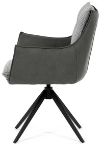 Set de scaune de sufragerie cu mecanism deîntoarcere DCH-D1345 GREY2, 2 buc.