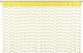 Perdea tip snur Little Balls, Bizzotto, 140x280 cm, galben