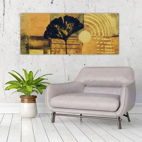 Tablou - Frunza ginkgo (120x50 cm)