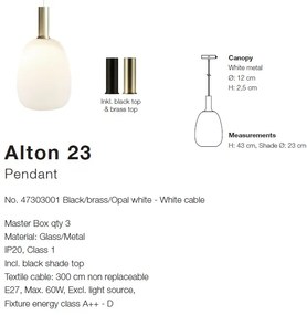 Lustra, Pendul design nordic Alton 23, alb 47303001 NL
