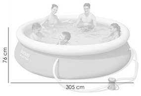 Piscina rotunda gonflabila cu filtru, 305x76 cm, bestway