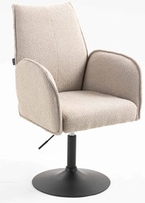 HR280N Scaun Latte Boucle cu Bază Neagră