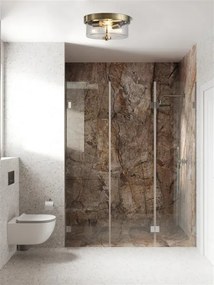 Searchlight 66210-2AB - Plafonieră PRESTON pentru baie, 2 x E27 (max. 60 W), 230 V, IP44, Ø 33 cm, alamă