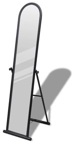 Oglinda de podea pe toata lungimea, dreptunghiulara, negru 1, Negru, 38 x 43 x 152 cm