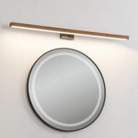 Aplică LED pentru oglindă Brilagi WOODY MIRROR LED/15W/230V IP44 stejar/negru