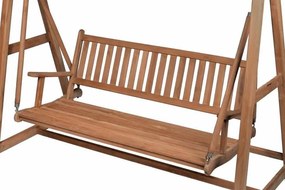 HOLYWOOD DIVERO Balansoar de grădină din lemn - lemn de tec