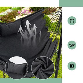 Scaun suspendat cu înălțime reglabilă și suport pentru telefon