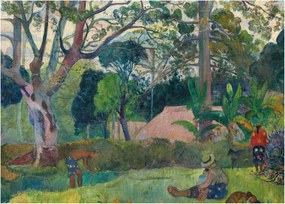 Tablou - Paul Gauguin, Te raau rahi (The Big Tree), reproducere (70x50 cm)