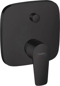 Baterie cada - dus incastrata Hansgrohe Talis E monocomanda negru mat