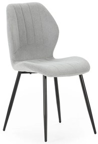 Scaune de dining gri-deschis 4 buc. Milu – Marckeric