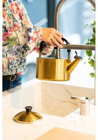 Ceainic auriu din oțel inoxidabil 1,5 l Diamante – Vialli Design