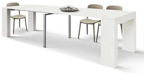 Consola extensibila tip masa Roma - ALB - 300 cm/90 cm /76 cm - 12 - Extensibila