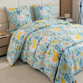 Lenjerie de pat din microfibra SPRING TWEET colorat Dimensiune lenjerie de pat: 2 buc 70 x 90 cm | 200 x 220 cm