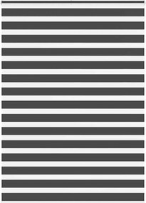 vidaXL Jaluzea tip zebra neagră lățime țesătură 155,9 cm poliester