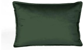 Pernă cu husă din catifea Velvet Atelier Dark, 50 x 35 cm, verde închis