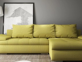 Colțar extensibil dumonde cu ladă de depozitare si sezut confortabil din spuma high-density, Leonardo Enjoy Verde 260x185 cm II