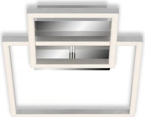 Plafonieră LED dimabilă, 12W, 230V, 3000K, crom mat