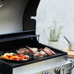 Barbecook BC-GAS-2003 Spring 3212 grătar pe gaz cu depozitare, arzător lateral, 133x57x115cm