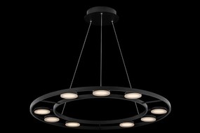 Lustra suspendata LED design tehnic Fad negru MYMOD070PL-L63B3K