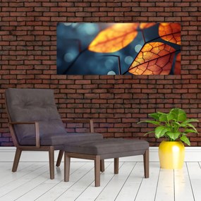 Tablou - Textura frunzelor (120x50 cm)