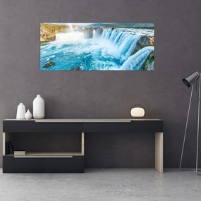 Tablou - Cascada Godafoss (120x50 cm)