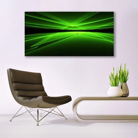 Tablou pe sticla Abstract Art Verde Negru