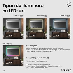 Oglindă cu iluminare LED F4