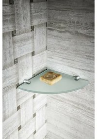 SAPHO XR008 Suporturi rotunde pentru rafturi dinsticlă X-Round 8 mm, argintiu