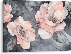 Tablou - Schiță de flori (70x50 cm)