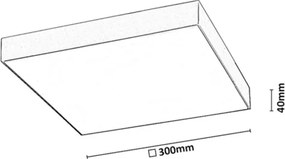 Rabalux 77000 - Plafonieră LED pentru baie TARTU 24W/230V 2800/4000/6000K IP44