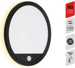 Aplică LED de exterior cu senzor LED/15W/230V IP44 Telefunken 313705TF