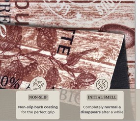 Covor tip traversă de bucătărie Hanse Home Delicious Coffee, 67x180 cm, maro