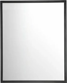 Oglinda baie 60x75 cm cu rama Comad Brooklin negru mat