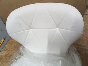 OFERTA Scaun de birou alb AVOLA din piele ecologica II. calitate