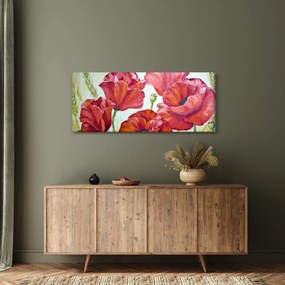 Tablou - Mac - flori (120x50 cm)