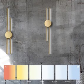 Aplica de perete LED LANA LED/15W/230V 4000K auriu mat