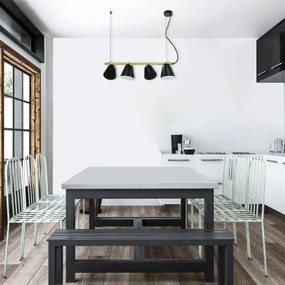 Rabalux 5377 - Lustră pe cablu ALTDER 4xE14/40W/230V