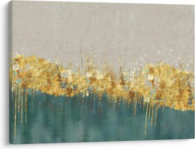 Tablou - Textura cu decor auriu (70x50 cm)
